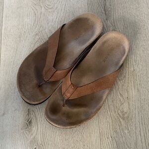 Trask‎ Men's Leather Thong Sandals Flip Flops